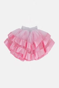 Double skirt tutu skirt - pink_0