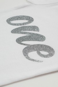 Φορμάκι λευκό ONE glitter