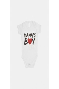 MAMA'S BOY bodysuit / red heart_0