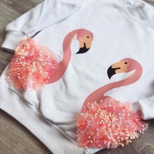 3D Flamingo sweatshirt