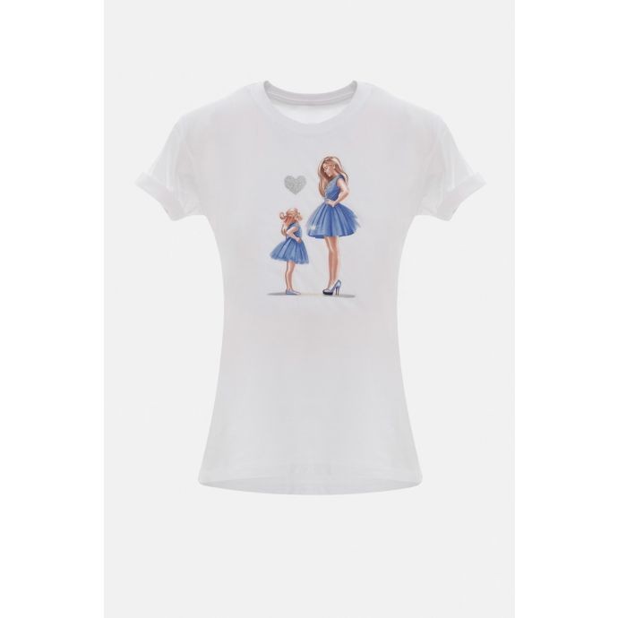 Mommy and me short-sleeved blouse