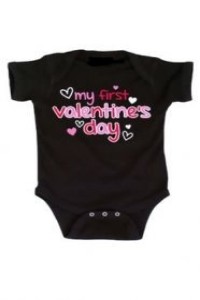 Φορμάκι μαύρο my 1st Valentine's day 