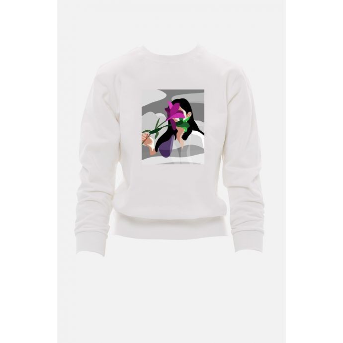 Purple Flower sweatshirt