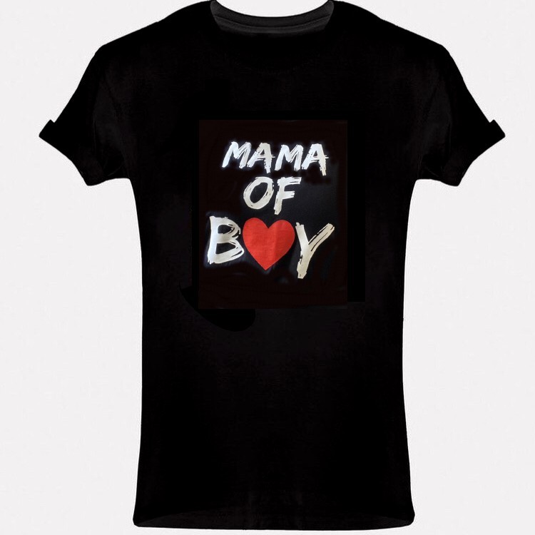 MAMA OF BOY short sleeve blouse / red heart