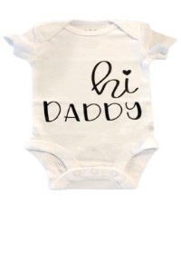 Bodysuit white hi DADDY