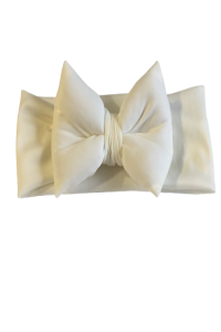 RIBBON PILLOW BOW - broken white_0