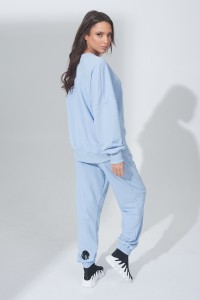 BLUE SWEATER TROUSERS