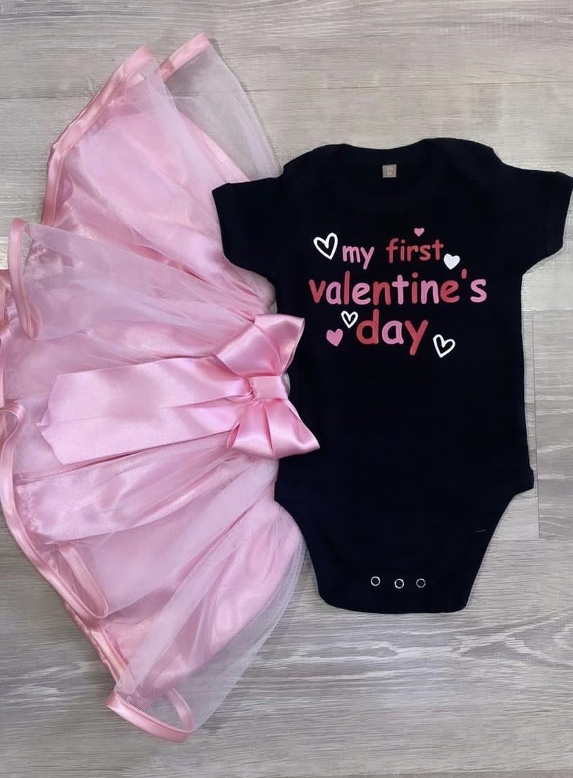 Bodysuit black my 1st Valentine's day