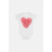 Set of 3D pink hearts with tutu Jasmine