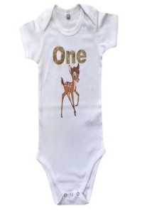 Bodysuit white ONE / BAMBI DEER