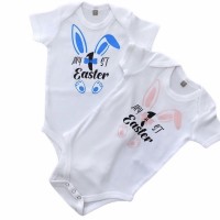 Φορμάκι λευκό my 1st Easter ροζ