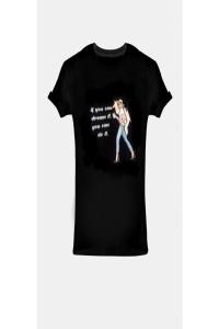 Short sleeve blouse "if you can dream it you can do it"