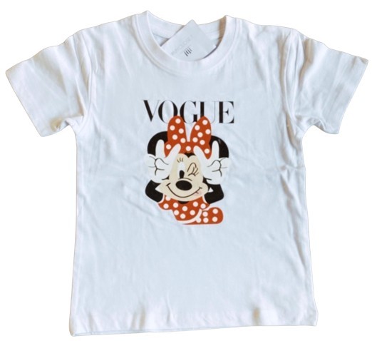 White Minnie vogue t-shirt