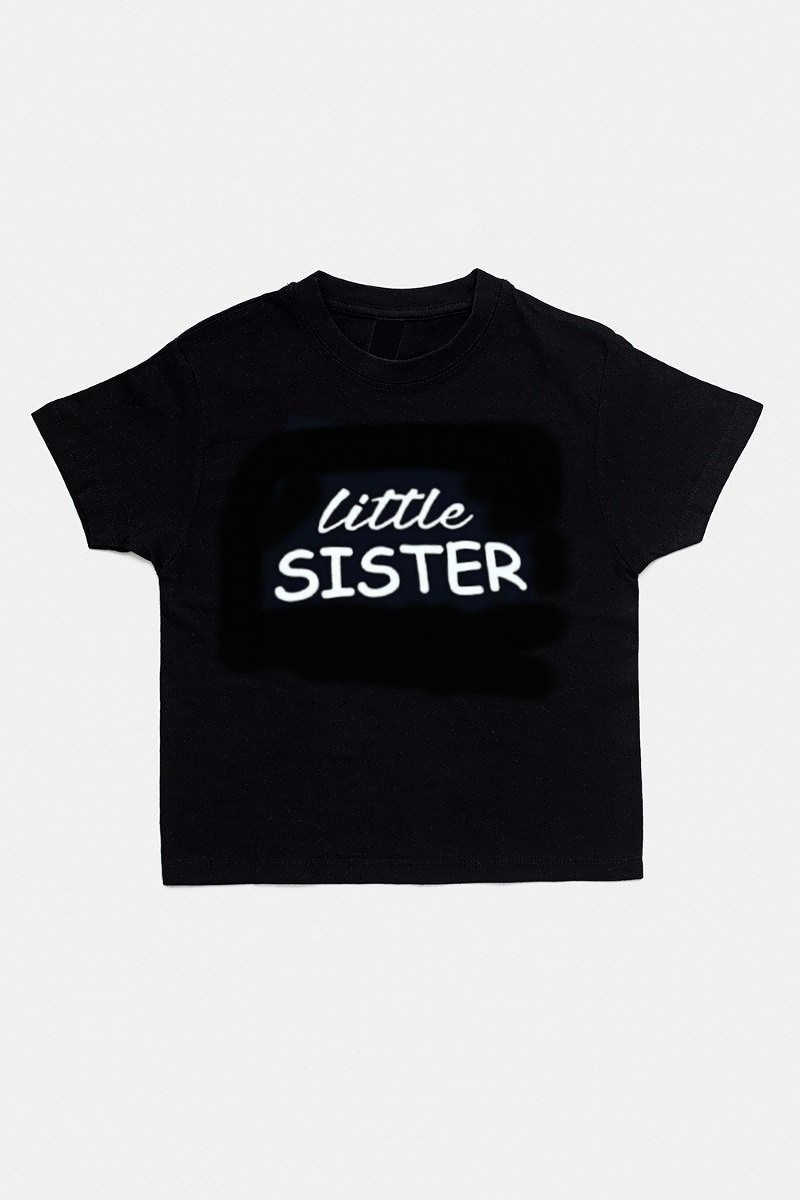 Black little sister t-shirt