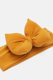 RIBBON PILLOW BOW - ORANGE