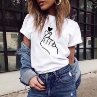 Μπλούζα κοντομάνικη hand heart 