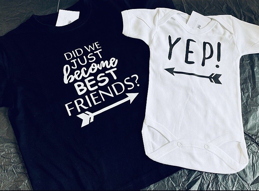 Σετ μπλουζάκια για αδερφάκια Did we just become best friends ?