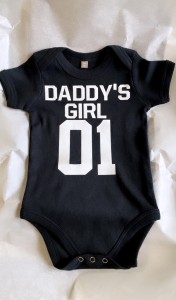 Bodysuit black DADDY'S GIRL 01 white_0