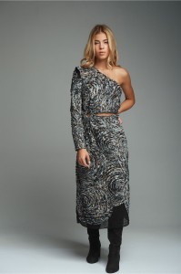 ΦΟΡΕΜΑ ΕΝΑΣ ΩΜΟΣ LEOPARD GREY - GINA