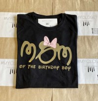 Μπλούζα κοντομάνικη MOM mickey mouse of the birthday boy _0
