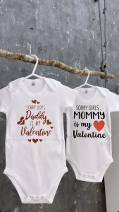 Φορμάκι κοντομάνικο SORRY BOYS Daddy is my Valentine 