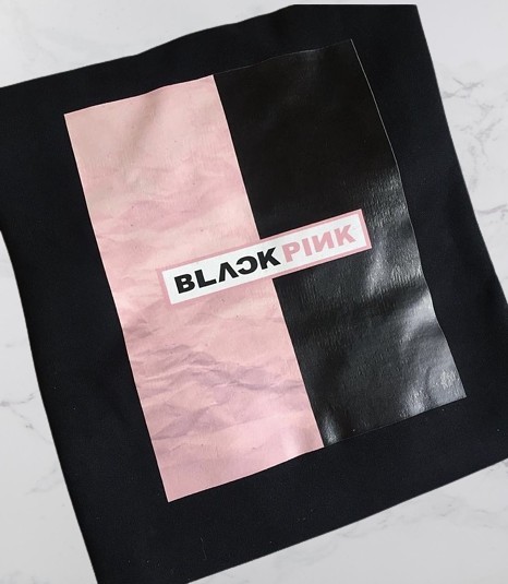 Παιδικό φούτερ μαύρο Black Pink logo