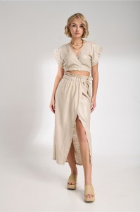 ΚΡΟΥΑΖΕ CROP TOP SPARKLE GOLD - PENNY