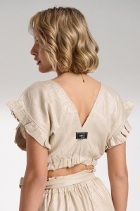 ΚΡΟΥΑΖΕ CROP TOP SPARKLE GOLD - PENNY