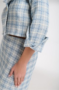 ΣΑΚΑΚΙ TWEED LIGHT BLUE - LINA