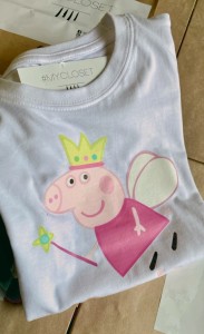 Candle set with short sleeve T-shirt Peppa