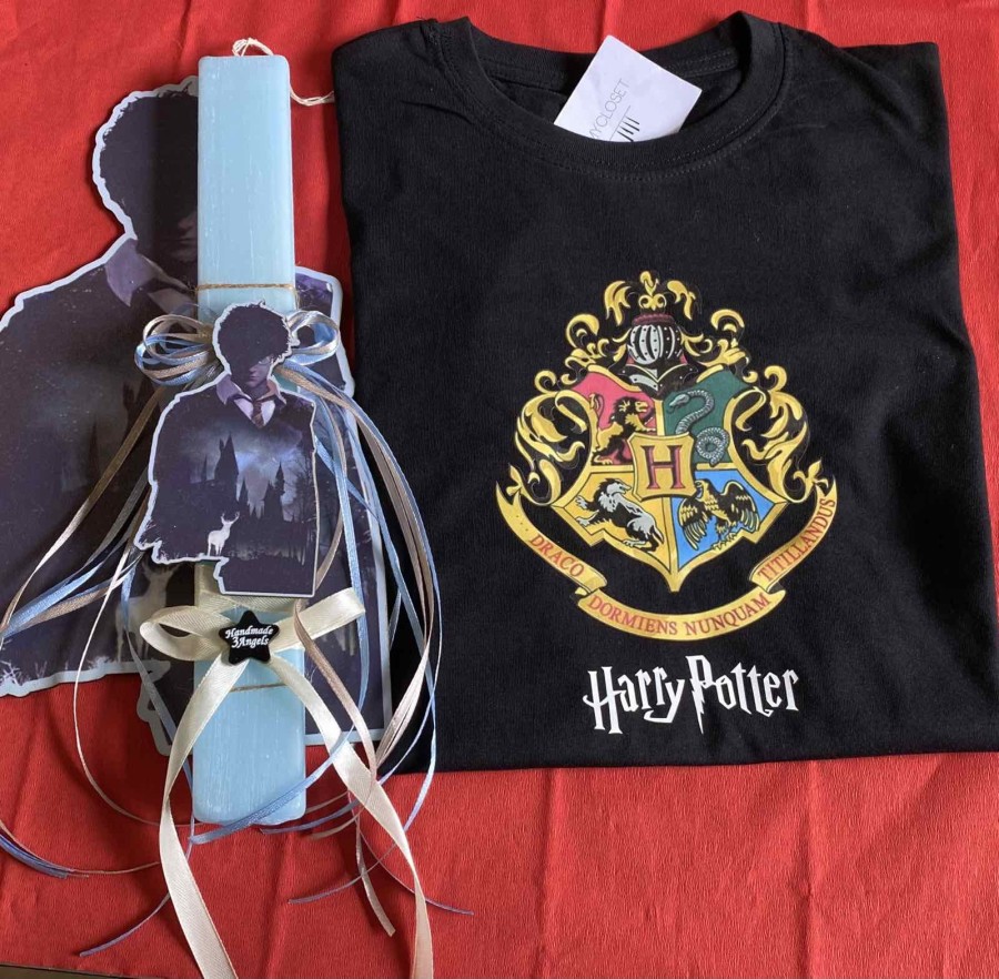 Σετ λαμπάδα με κοντομάνικο μπλουζάκι Harry Potter 