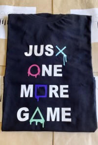 Μπλουζάκι κοντομάνικο μαύρο Just one more game