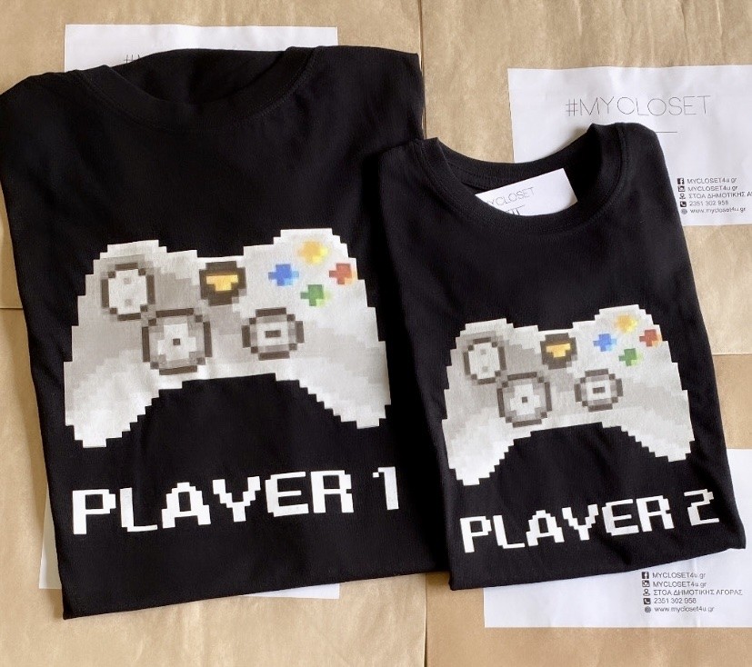 ΣΕΤ ΤΗΛΕΧΕΙΡΙΣΤΗΡΙΟ ΜΕ ΧΡΩΜΑ PLAYER 1 / PLAYER 2