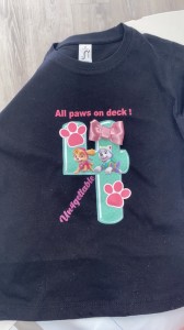 Μπλουζάκι μαύρο PAW PATROL all paws on deck / αριθμός γενεθλίων_0