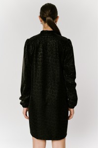 ΦΟΡΕΜΑ ΔΕΡΜΑΤΙΝΗ LEOPARD BLACK - ELINA