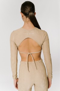 SNAKE BEIGE TOP - GEORGINA