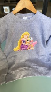Παιδικό φούτερ γκρι Rapunzel  με ελαφάκι 