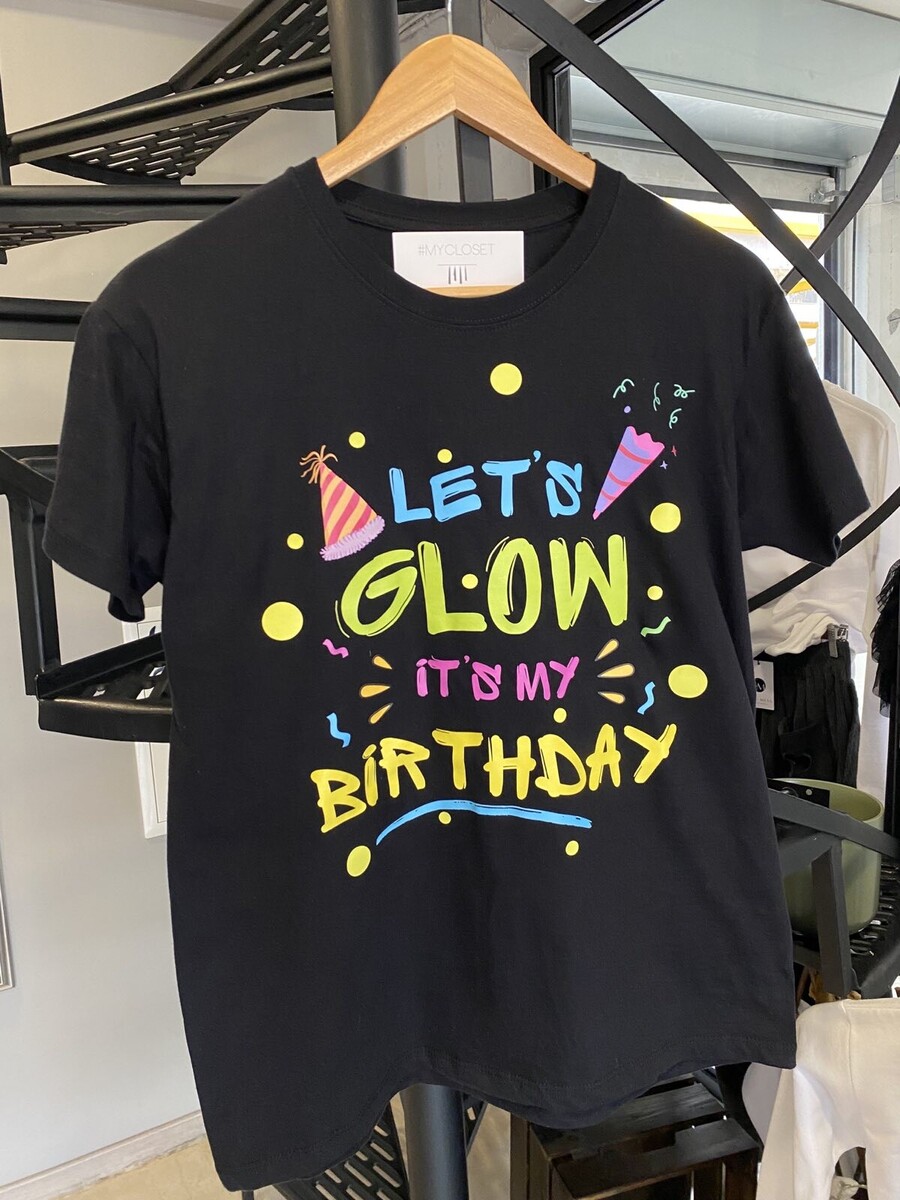 Μπλουζάκι κοντομάνικο Glow Birthday 