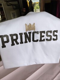Μπλουζάκι λευκό κοντομάνικο PRINCESS
