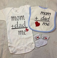 Βρεφικό σετ δώρου MOM & DAD
