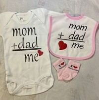 Βρεφικό σετ δώρου MOM & DAD