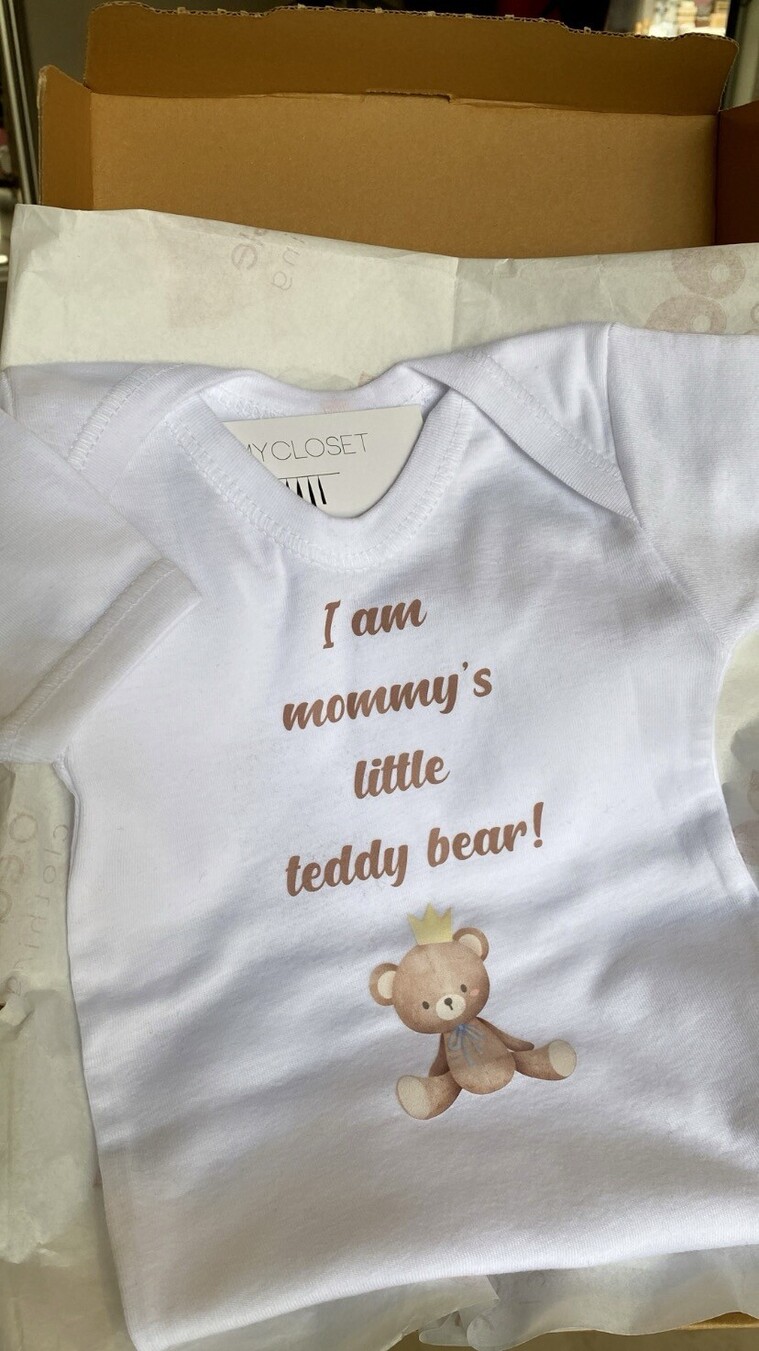 Φορμάκι λευκό mommy's little bear 
