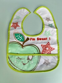Σαλιάρα αδιάβροχη με θήκη <<I'm Sweet>>
