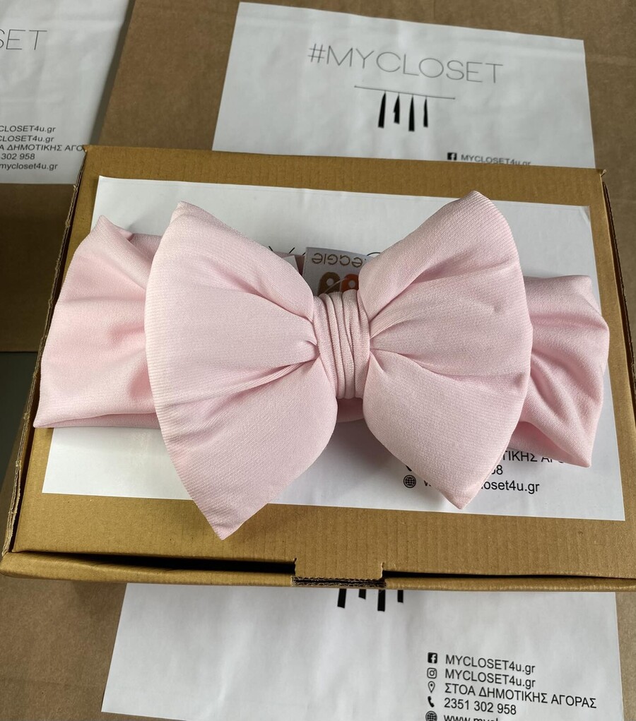 ΚΟΡΔΕΛΑ PILLOW BOW - ΡΟΖ