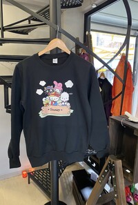 Φούτερ παιδικό μαύρο Kitty Sanrio 