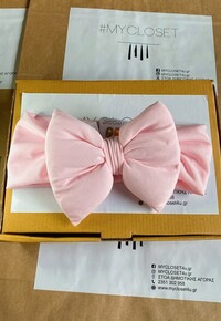 ΚΟΡΔΕΛΑ PILLOW BOW - ΡΟΖ