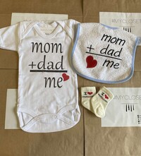 Βρεφικό σετ δώρου MOM & DAD