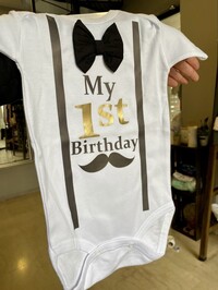 Φορμάκι λευκό Gentleman My 1st birthday  