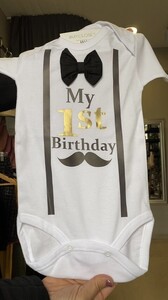 Φορμάκι λευκό Gentleman My 1st birthday  