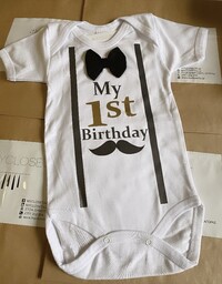 Φορμάκι λευκό Gentleman My 1st birthday  
